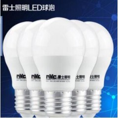 雷士照明LED球泡灯E27节能灯泡超亮贴片塑料球泡灯