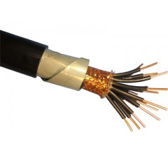 铜芯聚氯乙烯绝缘聚氯乙烯护套铜丝编织屏蔽控制铠装电缆