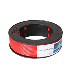 正泰(CHNT) 电线电缆 2.5平方 红色 100米单股铜照明电源线源线