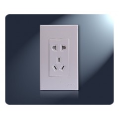 一联二极、三极插座(不带保护门) 10A 250V