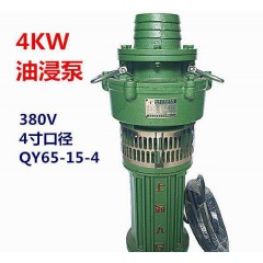 上海人民4kw4寸油浸泵三相潜水泵大流量380v抽水泵排灌q