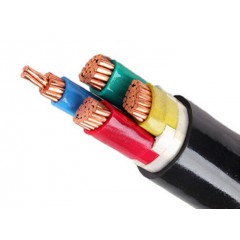 红旗电缆 国标纯铜YJV22 3+2芯 3x400+2x185 电力电缆 带铠