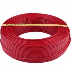 红旗电线电缆BV 6平方国标铜芯家装电线 单芯单股100米阻燃硬线