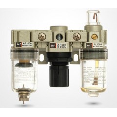 华益XMC牌二联件AC油水分离器调压过滤器AW+油雾器AL
