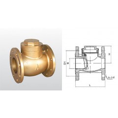 黄铜法兰半止回阀