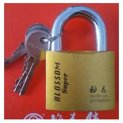 厂家直销 梅花牌 仿铜挂锁 小铜锁 安全防盗 大门仓库行李箱锁