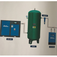 螺杆压缩机、储气罐、冷冻式干燥机