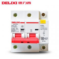 德力西空开断路器dz47 2p 100a过欠压保护器