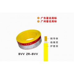 珠江 家装电线 黄色BVV ZR-BVV